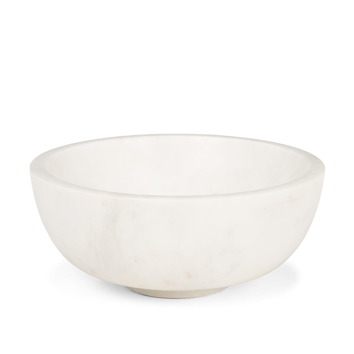 Katora Large Premium Solid White Marble Bowl by Mercana at Eve Furniture