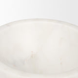 Katora Small Premium Solid White Marble Bowl by Mercana at Eve Furniture