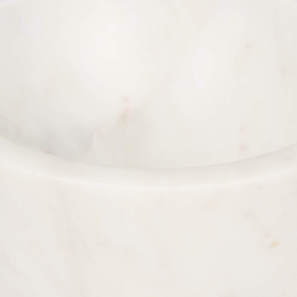 Katora Small Premium Solid White Marble Bowl by Mercana at Eve Furniture