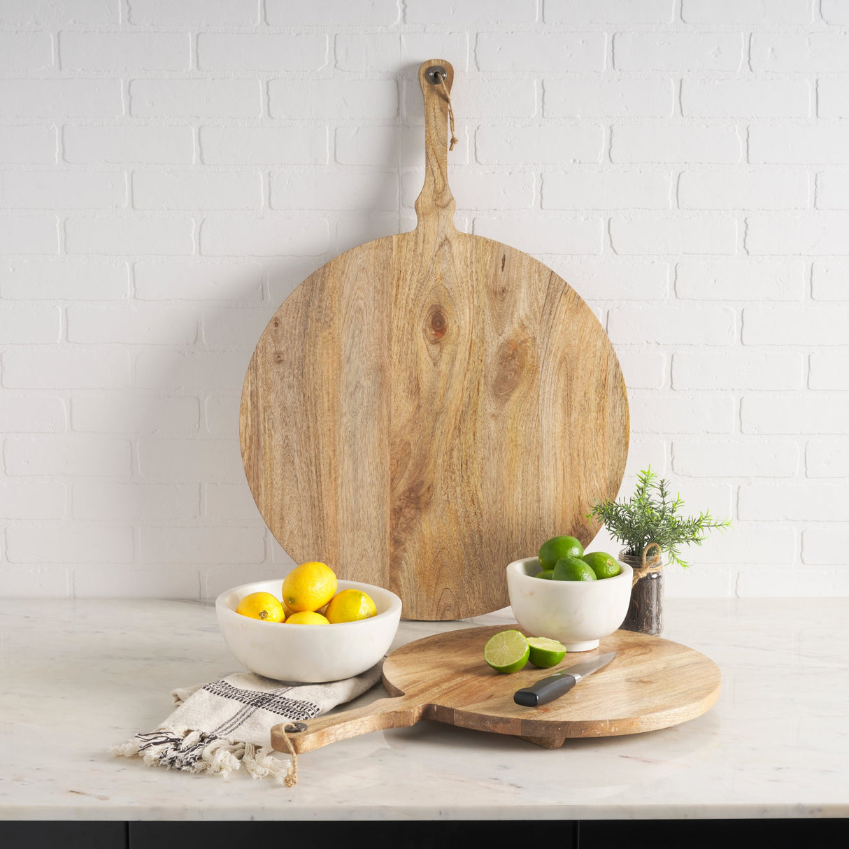 Katora Small Premium Solid White Marble Bowl by Mercana at Eve Furniture