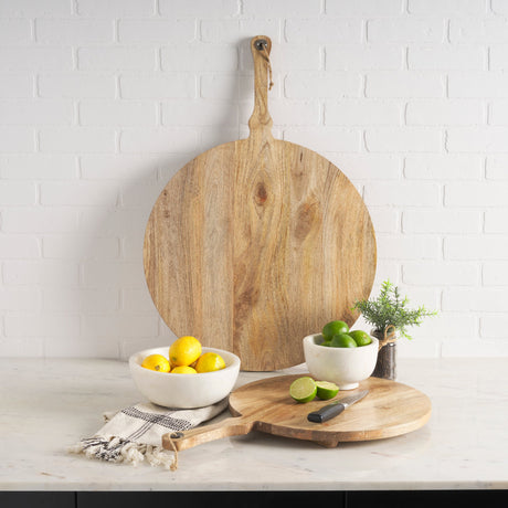 Katora Small Premium Solid White Marble Bowl by Mercana at Eve Furniture