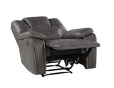 Katrine Charcoal 3-Piece Manual Reclining Set by Steve Silver at Eve Furniture