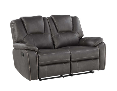 Katrine Charcoal 3-Piece Manual Reclining Set by Steve Silver at Eve Furniture