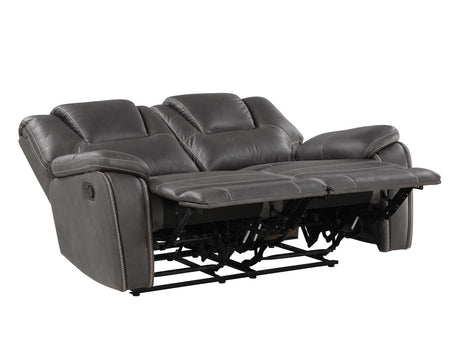 Katrine Charcoal 3-Piece Manual Reclining Set by Steve Silver at Eve Furniture