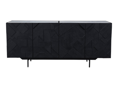 Kattan Black Sideboard by MOES at Eve Furniture