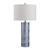 Katz Blue/Oatmeal Cylinder Table Lamp (Set of 2) by Crestview at Eve Furniture