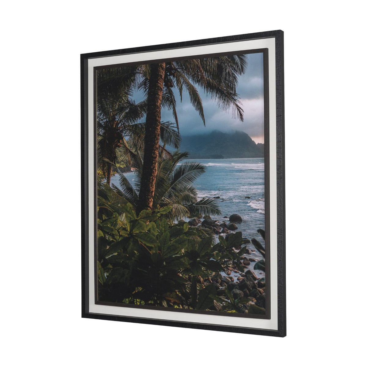 Kauai Jungle Dream by Stefan and Audrey Textured Framed Photo Print Matted under Glass by Mercana at Eve Furniture