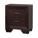 Kauffman 2-Drawer Nightstand Dark Cocoa