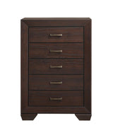 Kauffman Dark Cocoa 5-Drawer Chest