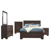 Kauffman 5-Piece Eastern King Bedroom Set with High Straight Headboard by Coaster at Eve Furniture