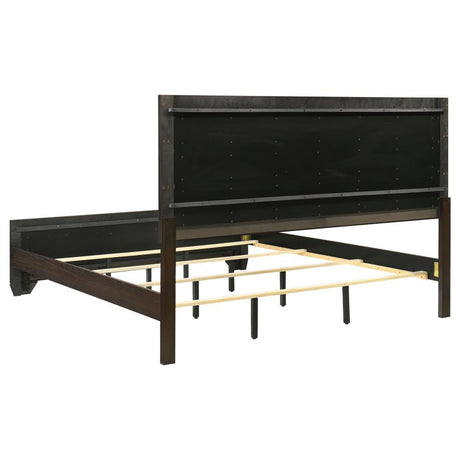 Kauffman 5-Piece Eastern King Bedroom Set with High Straight Headboard by Coaster at Eve Furniture