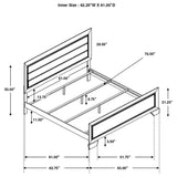 Kauffman 5-Piece Queen Bedroom Set with High Straight Headboard by Coaster at Eve Furniture