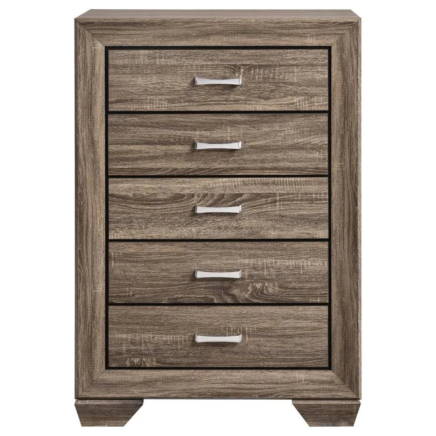 Kauffman 5-Piece Queen Bedroom Set with High Straight Headboard by Coaster at Eve Furniture