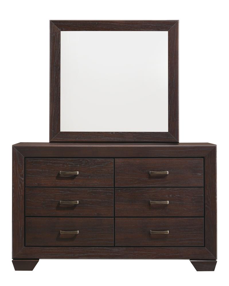 Kauffman Dark Cocoa 6-Drawer Dresser