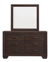 Kauffman Dark Cocoa 6-Drawer Dresser