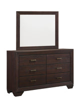 Kauffman Dark Cocoa 6-Drawer Dresser