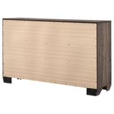 Kauffman Washed Taupe 6-Drawer Dresser