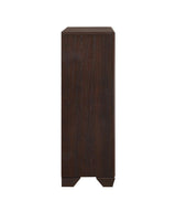 Kauffman Dark Cocoa 5-Drawer Chest by Coaster at Eve Furniture