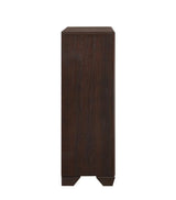 Kauffman Dark Cocoa 5-Drawer Chest by Coaster at Eve Furniture