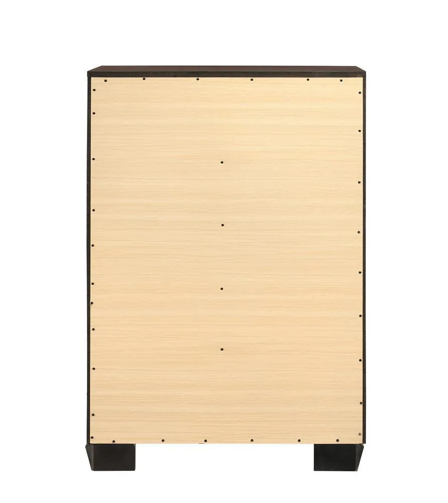 Kauffman Dark Cocoa 5-Drawer Chest by Coaster at Eve Furniture