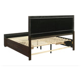 Kauffman Dark Cocoa 5-Piece Storage King Bedroom Set with High Straight Headboard by Coaster at Eve Furniture