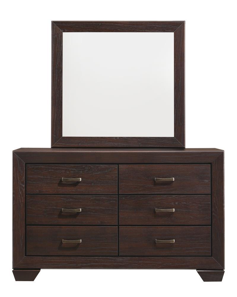 Kauffman Dark Cocoa 6-Drawer Dresser by Coaster at Eve Furniture