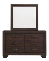 Kauffman Dark Cocoa 6-Drawer Dresser by Coaster at Eve Furniture