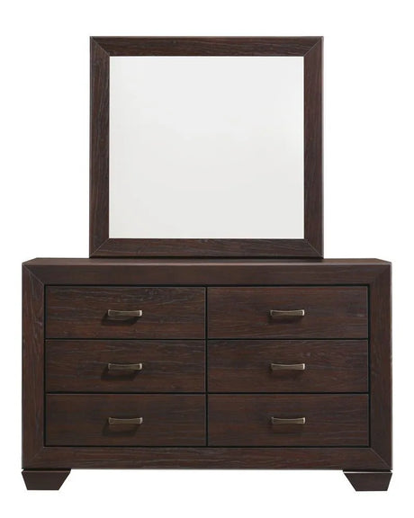 Kauffman Dark Cocoa 6-Drawer Dresser by Coaster at Eve Furniture