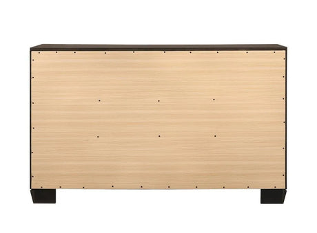 Kauffman Dark Cocoa 6-Drawer Dresser by Coaster at Eve Furniture