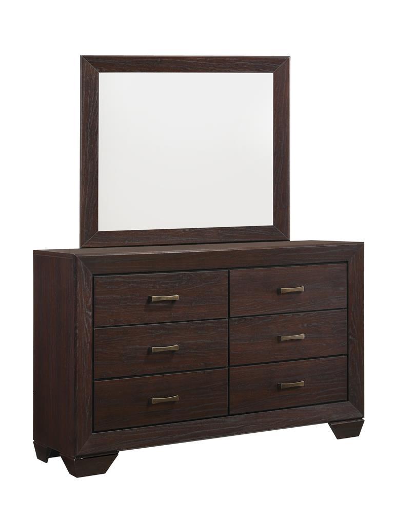 Kauffman Dark Cocoa 6-Drawer Dresser by Coaster at Eve Furniture