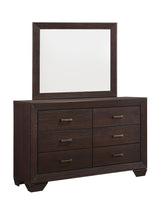 Kauffman Dark Cocoa 6-Drawer Dresser by Coaster at Eve Furniture