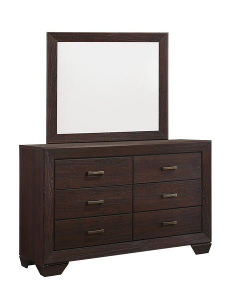 Kauffman Dark Cocoa 6-Drawer Dresser by Coaster at Eve Furniture