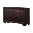 Kauffman Dark Cocoa 6-Drawer Dresser by Coaster at Eve Furniture