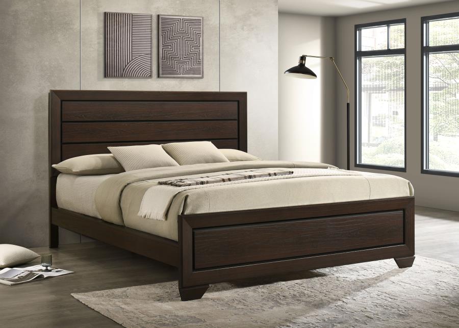 Kauffman Dark Cocoa California King Panel Bed by Coaster at Eve Furniture