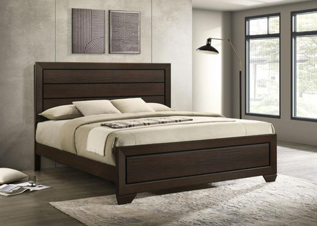 Kauffman Dark Cocoa Eastern King Panel Bed by Coaster at Eve Furniture