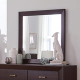 Kauffman Dark Cocoa Rectangular Mirror by Coaster at Eve Furniture