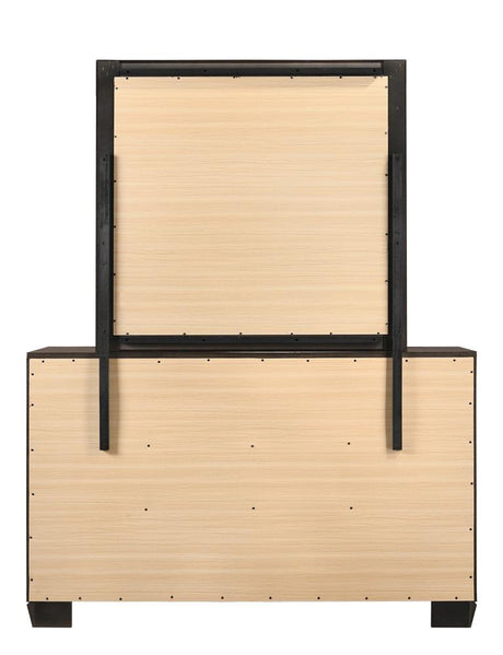 Kauffman Dark Cocoa Rectangular Mirror by Coaster at Eve Furniture