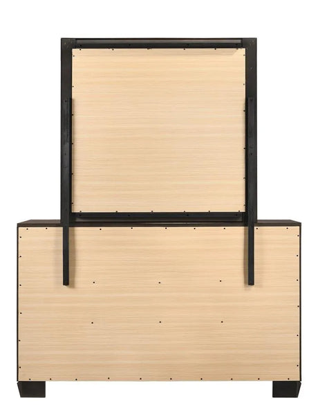 Kauffman Dark Cocoa Rectangular Mirror by Coaster at Eve Furniture