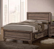 Kauffman Taupe Queen Storage Bed Washed by Coaster at Eve Furniture
