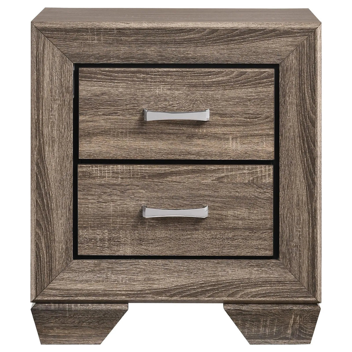 Kauffman Washed Taupe 2-Drawer Nightstand by Coaster at Eve Furniture