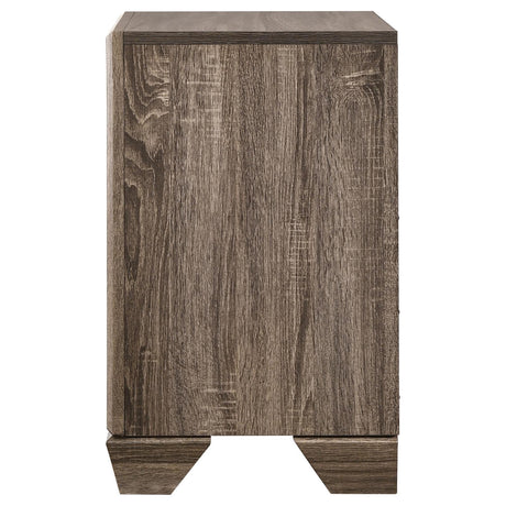 Kauffman Washed Taupe 2-Drawer Nightstand by Coaster at Eve Furniture