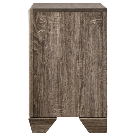 Kauffman Washed Taupe 2-Drawer Nightstand by Coaster at Eve Furniture