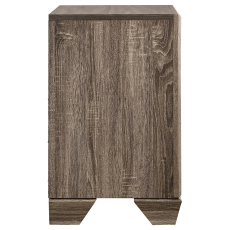 Kauffman Washed Taupe 2-Drawer Nightstand by Coaster at Eve Furniture