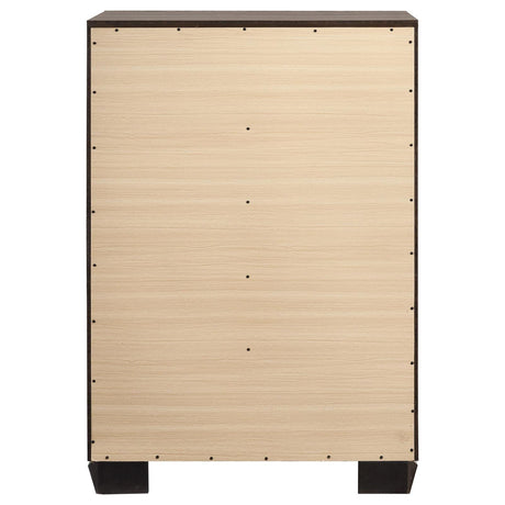 Kauffman Washed Taupe 5-Drawer Chest by Coaster at Eve Furniture