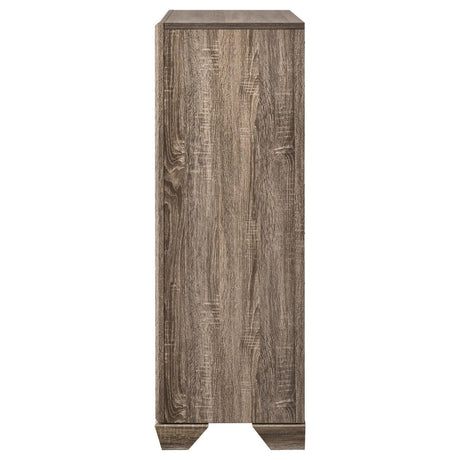 Kauffman Washed Taupe 5-Drawer Chest by Coaster at Eve Furniture
