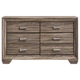 Kauffman Washed Taupe 6-Drawer Dresser by Coaster at Eve Furniture