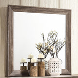 Kauffman Washed Taupe Rectangular Mirror by Coaster at Eve Furniture