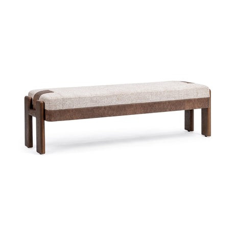 Kava Cocoa Latte Accent Bench by Classic Home at Eve Furniture