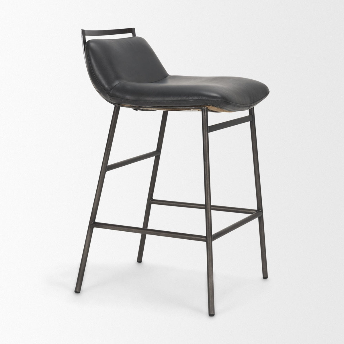 Kavalan Backless 33.5in Seat Counter Stool | Chocolate Leather by Mercana at Eve Furniture