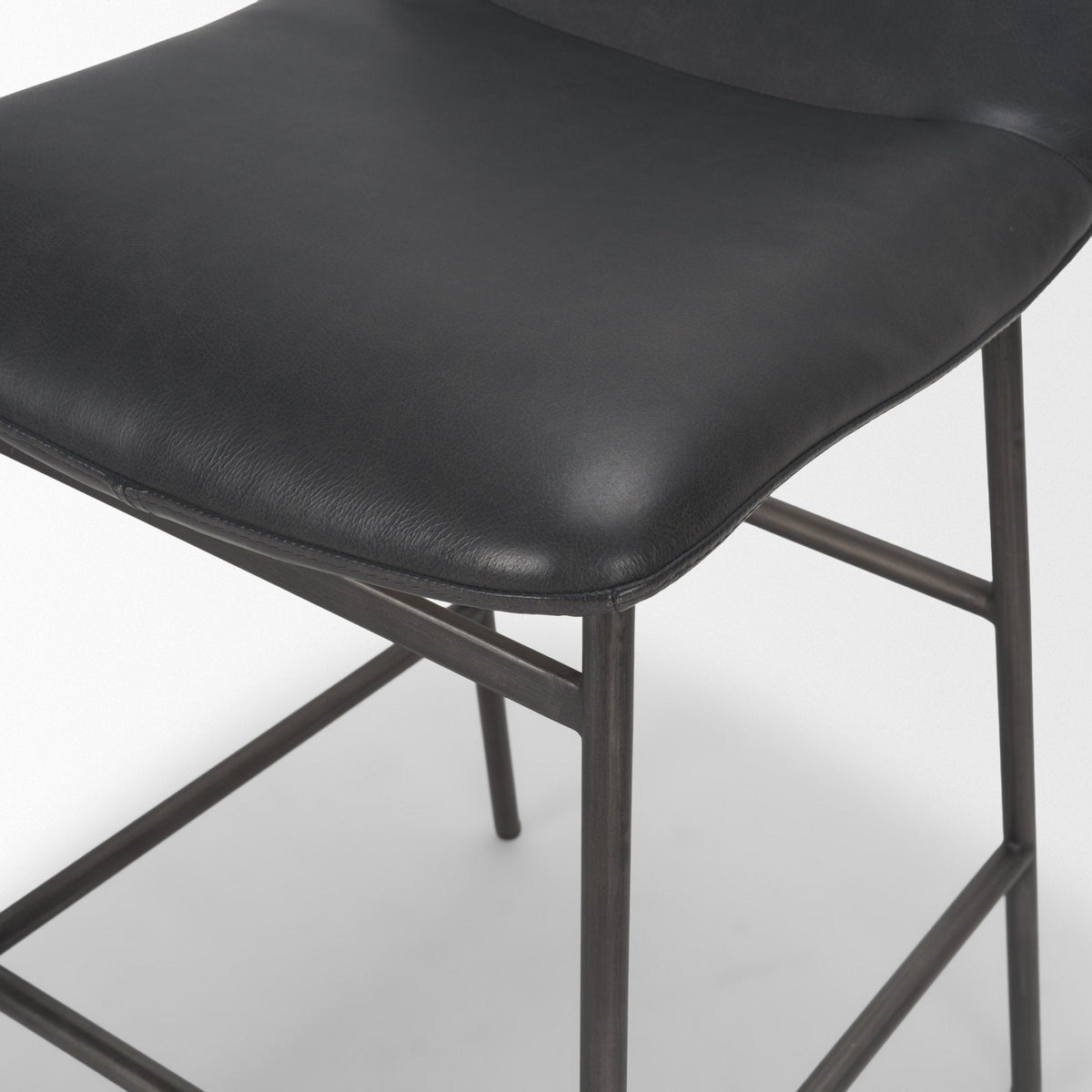 Kavalan Backless 33.5in Seat Counter Stool | Chocolate Leather by Mercana at Eve Furniture